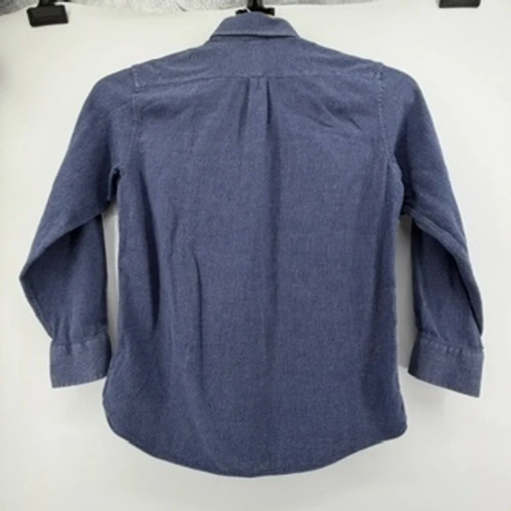Charles Tyrwhitt Mens Blue Chambray Button Down Shirt Classic Fit Size M